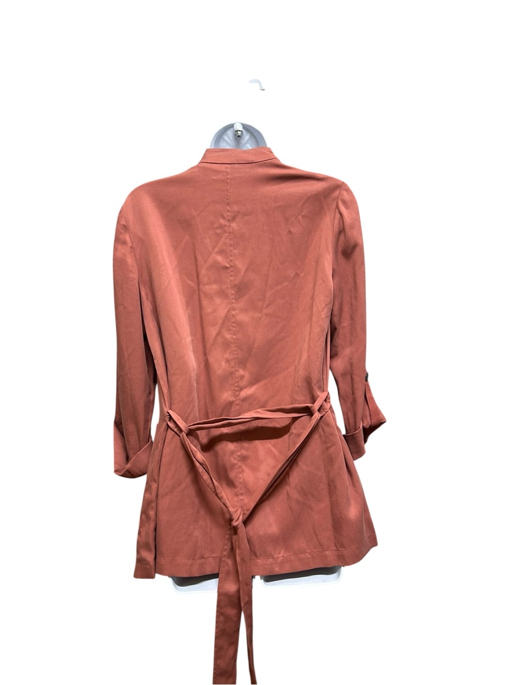 EDC Brand Lyocell Drape Front Terracotta Rust Jacket Size XS - Picture 4 of 6